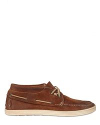 Preventi | Brown Kudu Leather Deck Lace-up Shoes for Men | Lyst