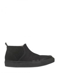 Silent - Damir Doma | Black Slip On Canvas Zipped Boots for Men | Lyst