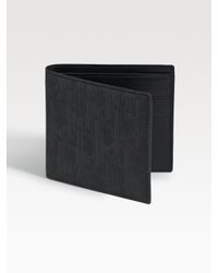 Dior Homme | Black Coated Canvas Billfold/card Holder for Men | Lyst
