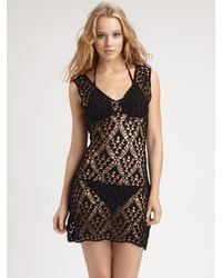 Anna Kosturova | Black Emma Crochet Dress | Lyst
