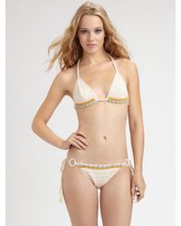 Anna Kosturova | Natural Two-Piece Bead/Crochet Bikini | Lyst