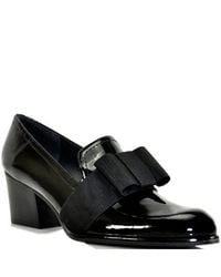 Stuart Weitzman | Smoking - Black Patent Leather Loafer Pump | Lyst