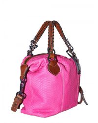 Pauric Sweeney | Pink Overnight Python Shoulder Bag | Lyst