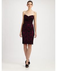 Dolce & Gabbana | Purple Strapless Lace Dress | Lyst