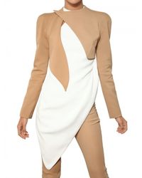 Mugler | Brown Cotton Neoprene Bolero Jacket | Lyst