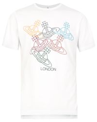 Vivienne Westwood | White Olympic Orb T-shirt for Men | Lyst