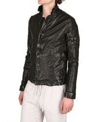 Giorgio Brato | Black Washed Nappa Biker Leather Jacket for Men | Lyst
