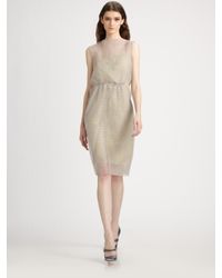 Marc Jacobs | Natural Sequined Organza Dress | Lyst