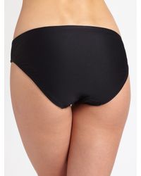 Badgley Mischka | Black Portofino Classic Bikini Bottom | Lyst