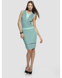 Pringle of Scotland | Green Intarsia Dress | Lyst