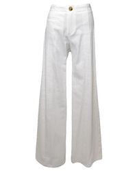 Veronica Beard | White Wide Leg Pant | Lyst