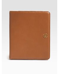 Tory Burch | Blue Robinson Saffiano Leather Tablet Case | Lyst