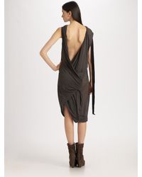 DRKSHDW by Rick Owens | Black Cotton Dress | Lyst