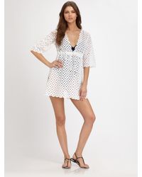 Tory Burch | White Eyelet Coverup | Lyst
