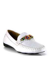 Robert Zur | Fruita - Ostrich Driver Moc in White | Lyst