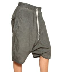 poplin jogger shorts