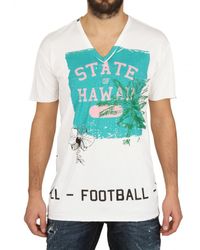 Dolce & Gabbana | White Hawaii Print T-shirt for Men | Lyst