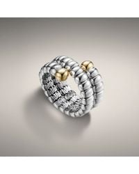 John Hardy | Metallic Double Coil Ring | Lyst