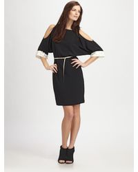 Sachin & Babi | Black Gia Opensleeve Dress with Belt | Lyst