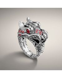 John Hardy | Metallic Dragon Head Ring | Lyst