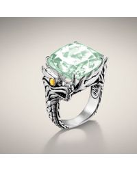 John Hardy | Green Square Ring | Lyst