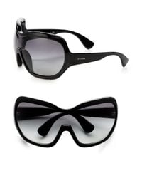 Prada | Yellow Illusion Ski Mask-inspired Sunglasses | Lyst