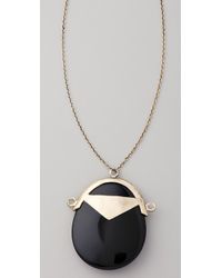Low Luv by Erin Wasson | Black Jade Pendant Necklace | Lyst