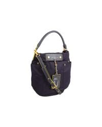 Marc By Marc Jacobs | Blue Preppy Nylon & Leather Hillier Hobo | Lyst