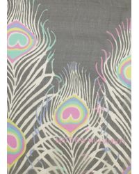 Matthew Williamson | Multicolor Peacock Chiffon Scarf | Lyst
