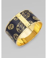 Alexander McQueen | Blue Largeskull Cuff Bracelet | Lyst