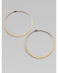 Lyst Michael Kors Heritage Thin Whisper Goldtone Hoop Earrings Michael Kors Women S Metallic Heritage Thin Whisper Goldtone Hoop Earrings 2 25