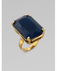 kate spade new york | Blue Faceted Cocktail Ring | Lyst