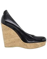 wedge corkswoon patent cork stuart weitzman lyst