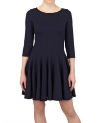 Issa | Blue Wool Skater Dress | Lyst