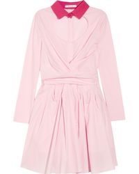 pink poplin dress