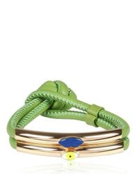 Delfina Delettrez | Green Mouth and Eye Bracelet | Lyst