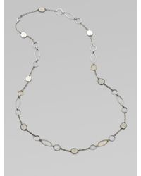 Gurhan | Metallic 24k Gold Twotone Sterling Silver Link Necklace | Lyst