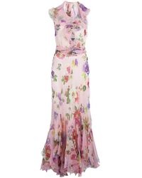 Lyst - Ralph Lauren Blue Label Floral Dress