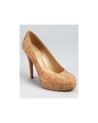 stuart weitzman cork pumps