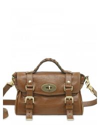 Mulberry | Brown Mini Alexa Soft Buffalo Satchel | Lyst