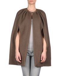 Rick Owens | Brown Cashmere Cape | Lyst