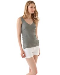 James Perse | Gray Raglan Top | Lyst