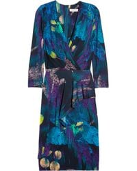 Matthew Williamson | Blue Printed Jersey Dress | Lyst
