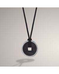 John Hardy | Large Ancient Coin Pendant On Black Cord Necklace for Men | Lyst