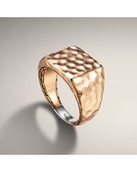 John Hardy | Metallic Bronze Small Square Ring for Men | Lyst
