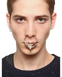 Givenchy | Metallic Swarovski Big Metal Nose Ring for Men | Lyst