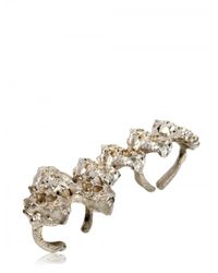 Imogen Belfield | Metallic Nugget Clusters Knuckle Duster Ring | Lyst