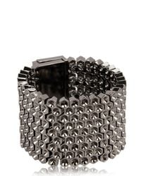 Mawi | Gray Black Metal Cuff Bracelet | Lyst