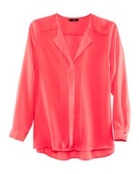 Lyst - H&M Blouse in Pink