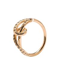 Ileana Makri | Metallic Twisted Snake Ring | Lyst